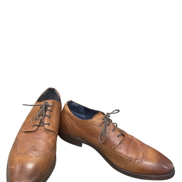 Cole Haan Other - Cole Haan Mens Brown Leather Wingtip Oxford Shoes Size 12M SKU 9413